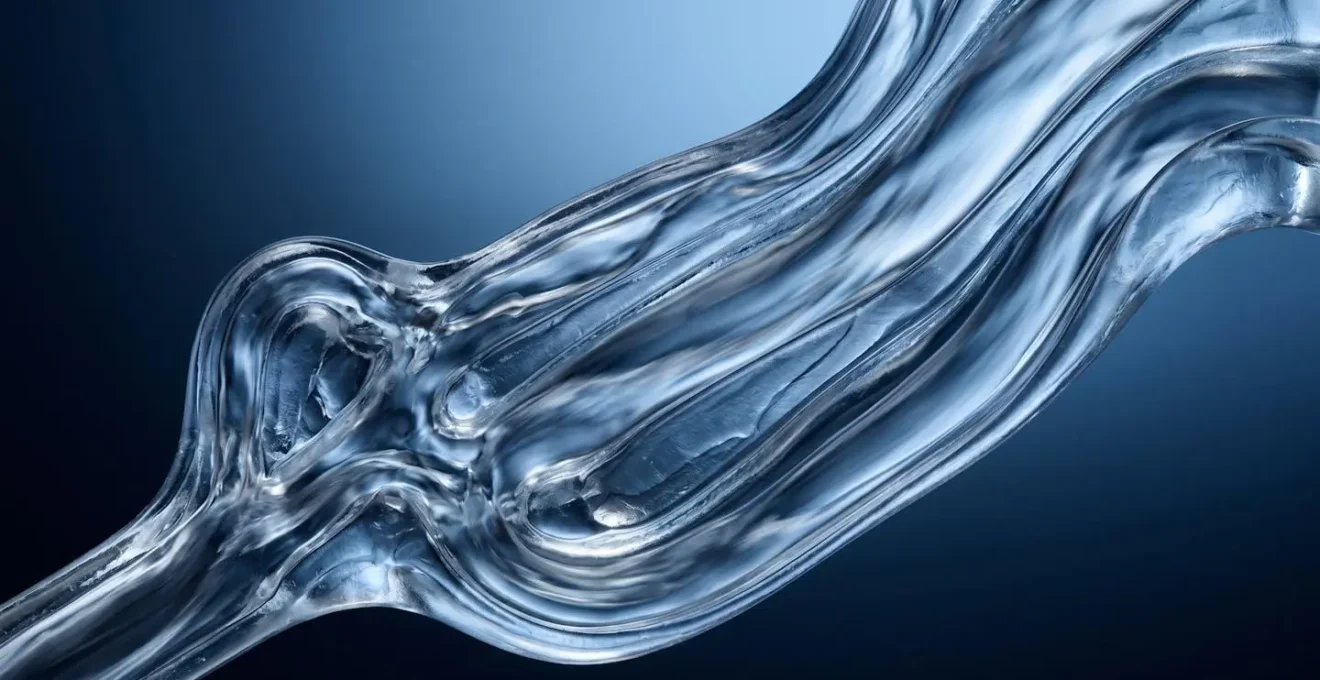 Abstract scientific visualization of brain fluid dynamics and cellular cleansing process during sleep