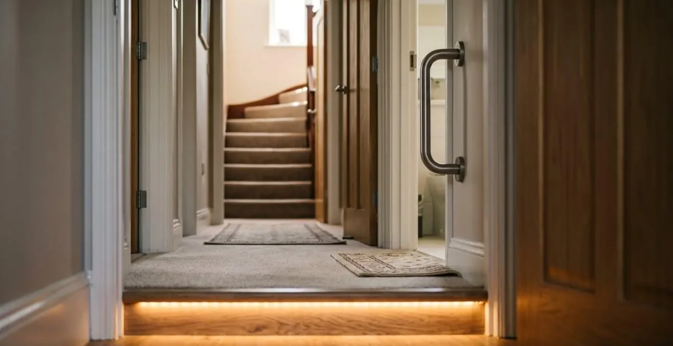 A visual representation showing prioritized home safety zones with budget-friendly adaptations